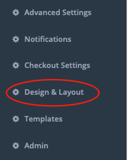 Design and Layout menu